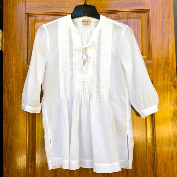 Anthropologie Tops - Anthropologie Pleated Tunic Top 2P Pretty EUC